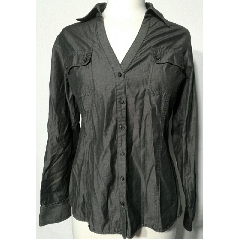 Express stretch shirt Button Down Long sleeve SZ L